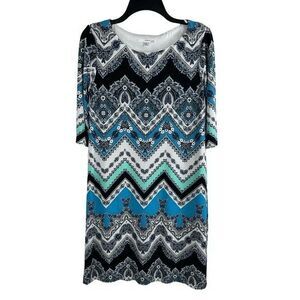 Studio One NY Women Short Sleeve Geometric Dress